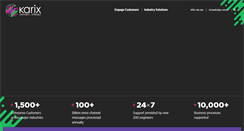 Desktop Screenshot of karix.com